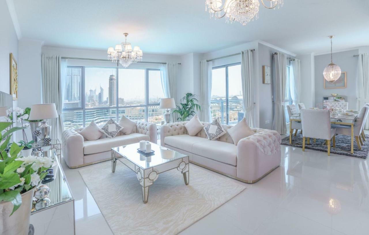 Elite Royal Apartment - Full Burj Khalifa & Fountain View - Premier - 2 Bedrooms & 1 Open Bedroom Without Partition 두바이 외부 사진